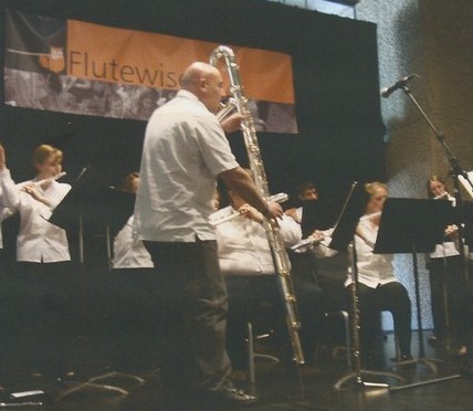 With Andy Findon at the Barbican centre at Flutewise Live, 3rd May 2009